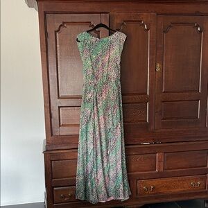 BCBGMaxAzria Multicolor Floral Maxi Dress